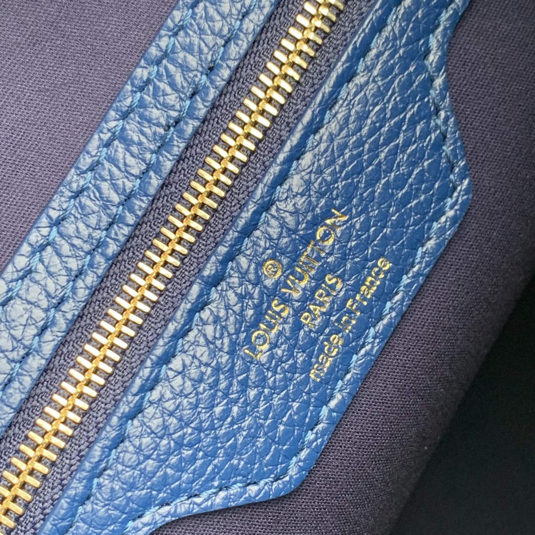 LV M42238 Louis Vuitton Bucket PM Tote Bag Blue