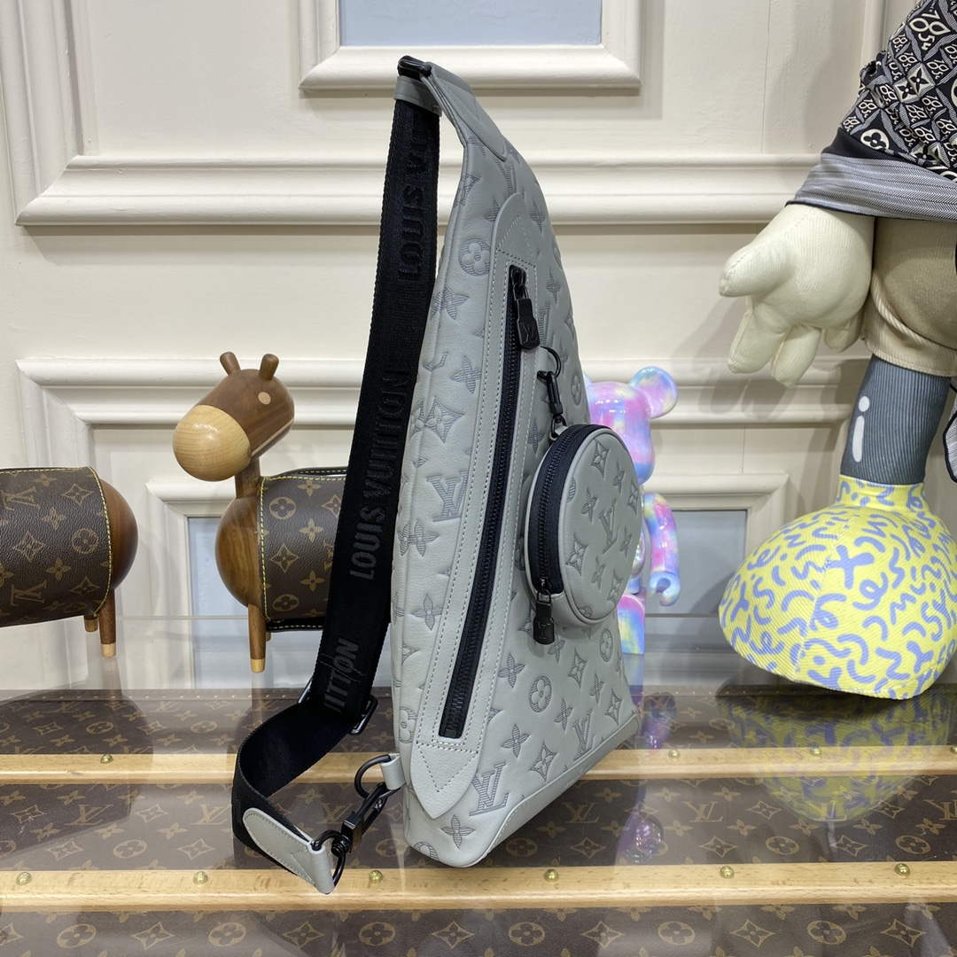 LV M21890 Louis Vuitton Duo Slingbag Grey