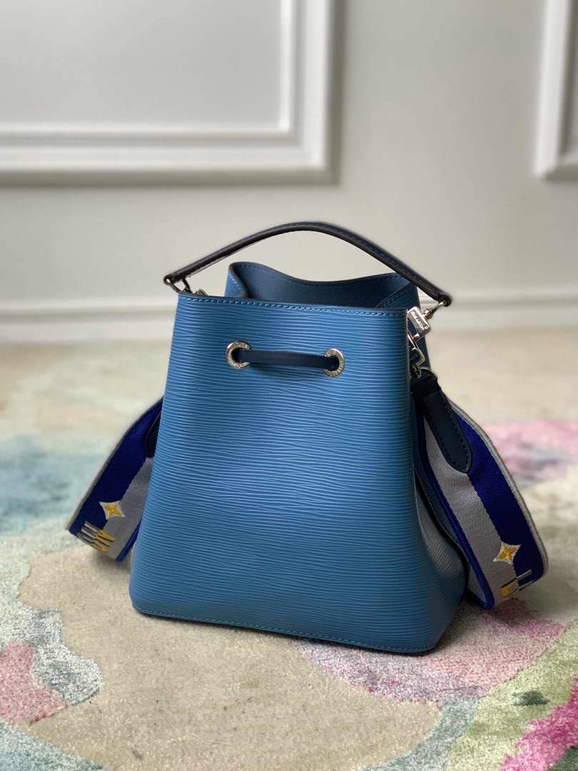 LV M57691 Louis Vuitton N��oNo�� BB Bucket Bag M57693 M57706 Bleuet Blue