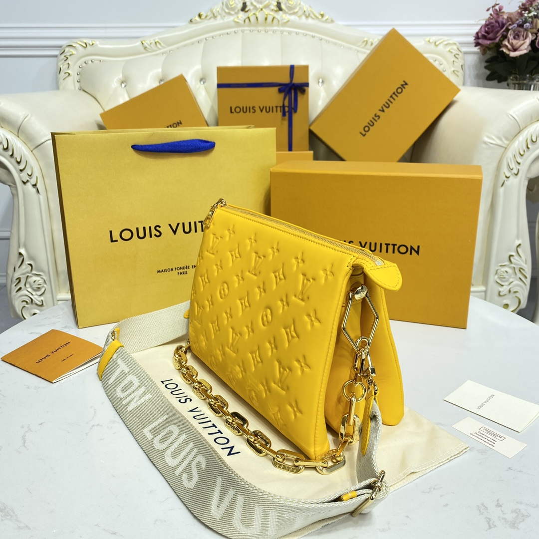 LV M20378 Louis Vuitton Coussin PM Bag Yellow