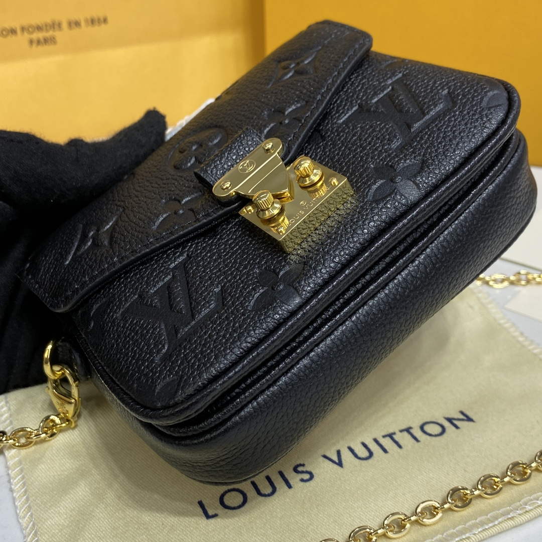 LV M81407 Louis Vuitton Micro M��tis Bag Black