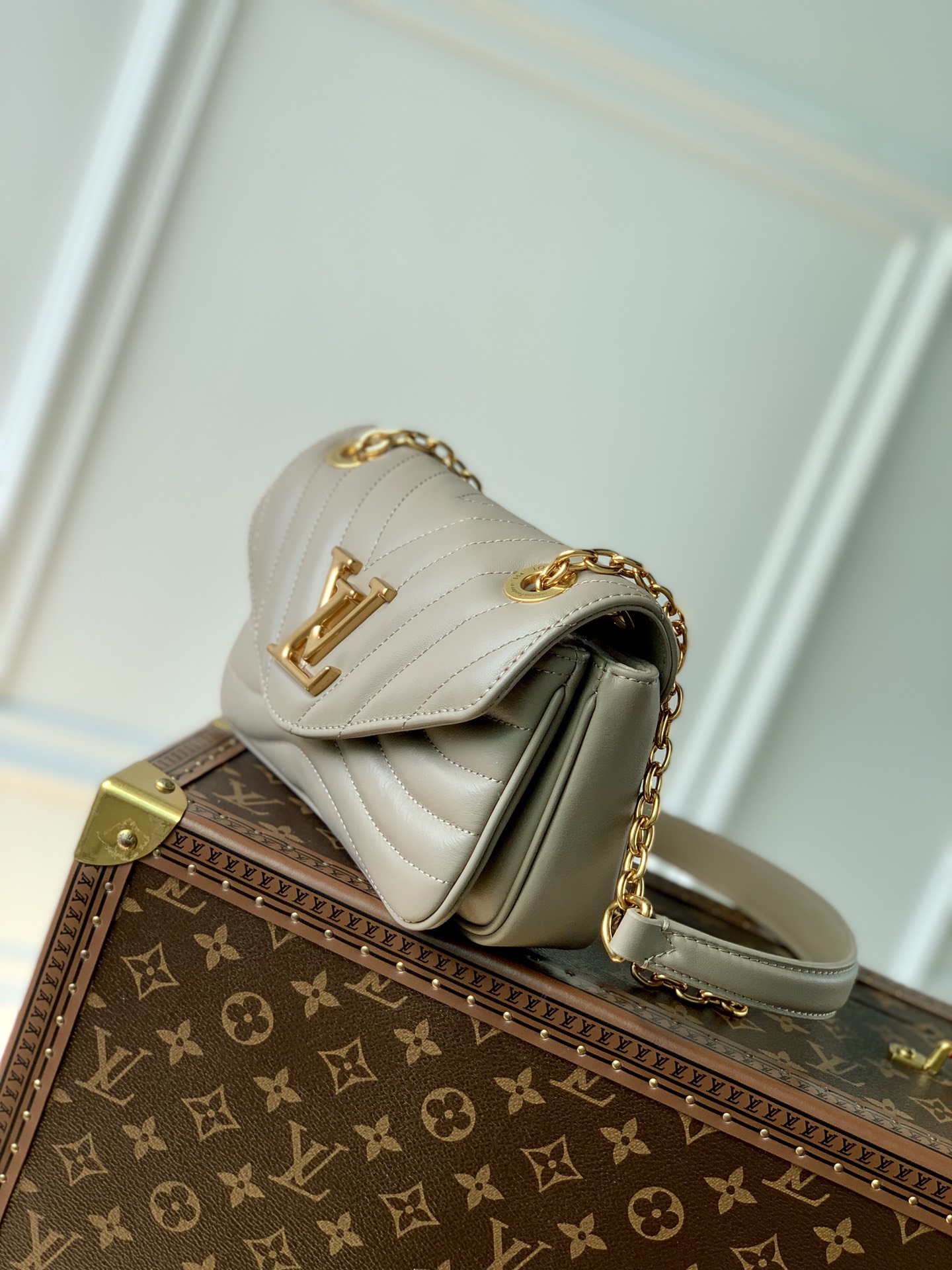 LV M56467 Louis Vuitton New Wave Multi-Pochette Leather M56466 Dark Green