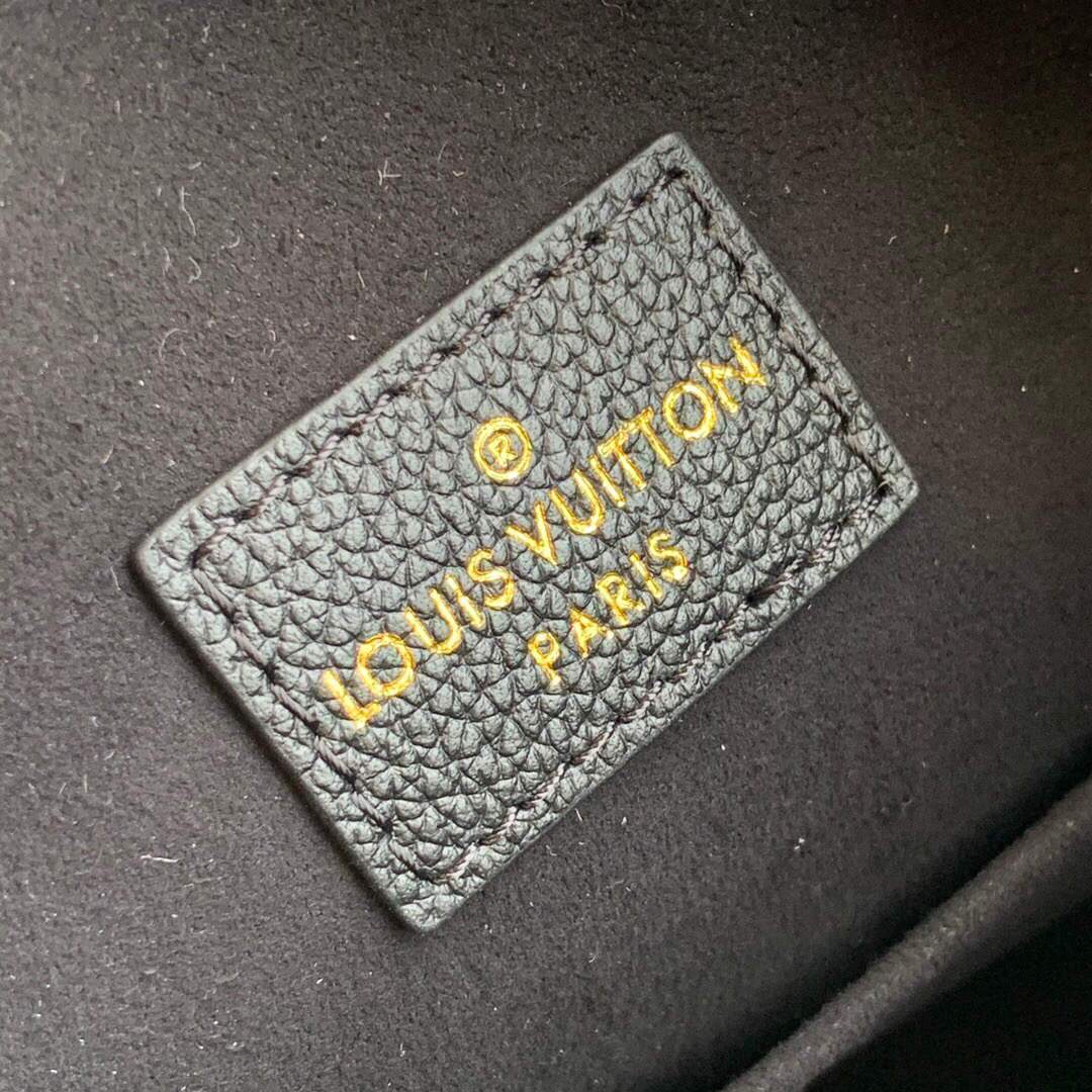 LV M57687 Louis Vuitton Lockme Bucket Bag M57688 M57689 Black