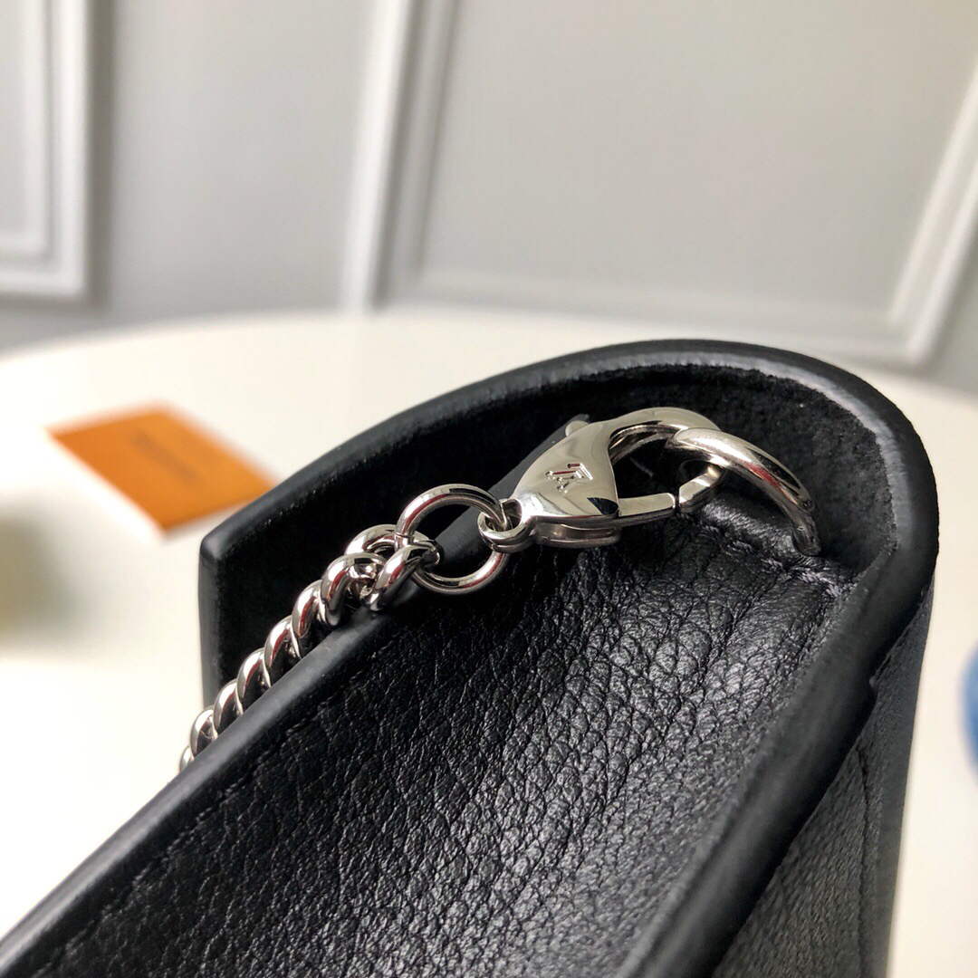 LV M63471 Louis Vuitton Mylockme Chain Pochette Black