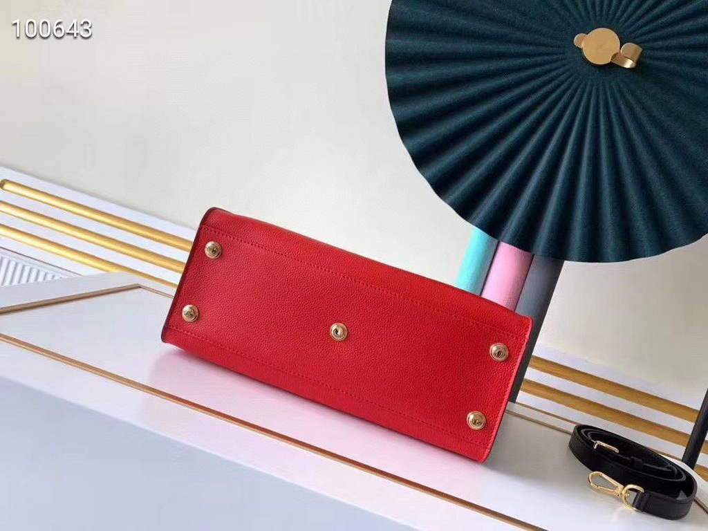 LV M53824 Louis Vuitton M55302 on my side M53826 High end Leathers Tote Bag Red