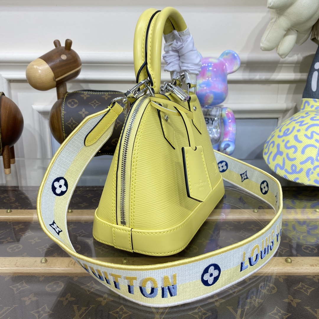 LV M22213 Louis Vuitton Alma BB Epi Handbag Yellow