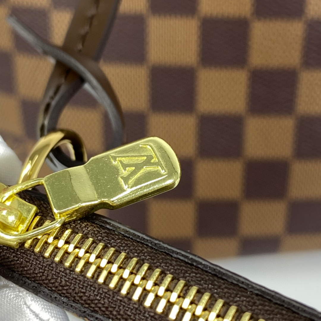 Louis Vuitton LV N41358 Neverfull MM Damier Ebene Cerise Red