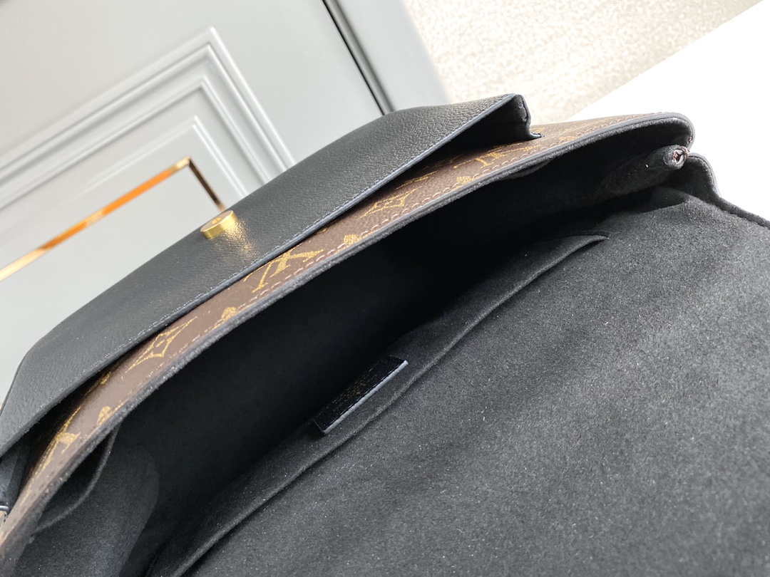LV M44259 Louis Vuitton Marignan Messenger Top Handle Monogram M44257 Bag Black