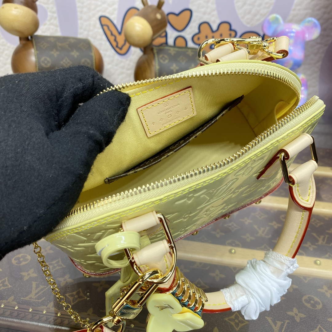 LV M24063 Louis Vuitton Alma BB Bag Yellow