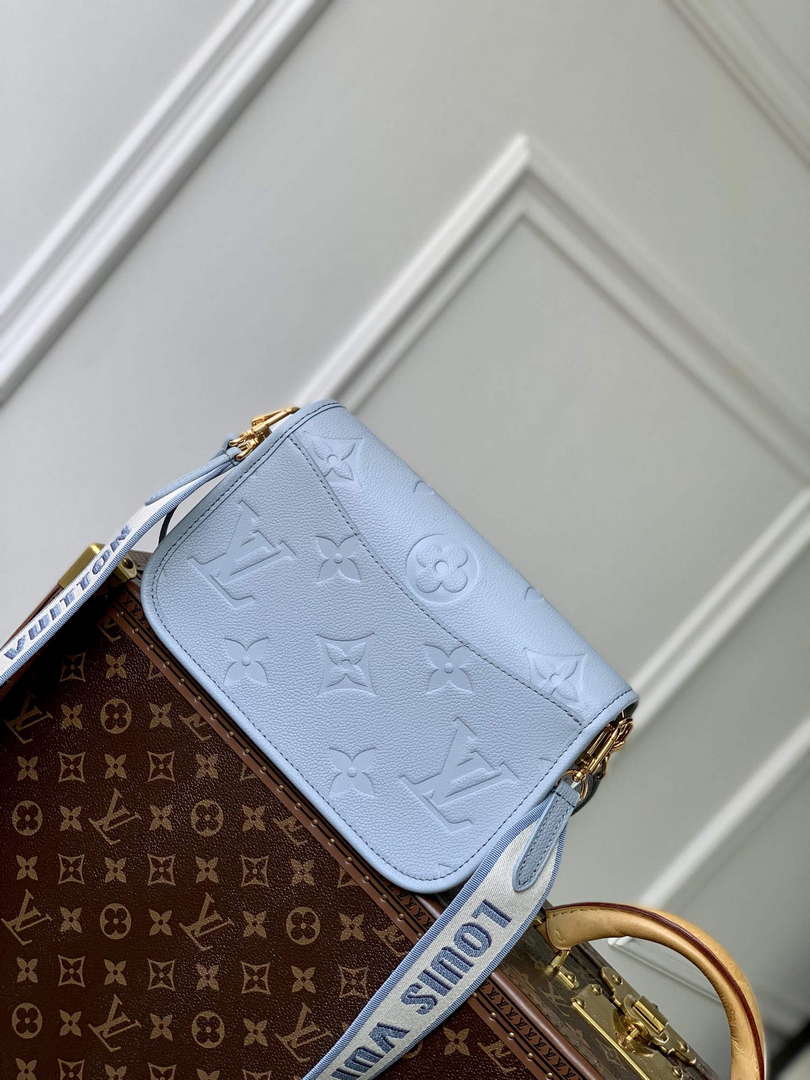 LV M46846 Louis Vuitton Diane Satchel Bag Blue Hour