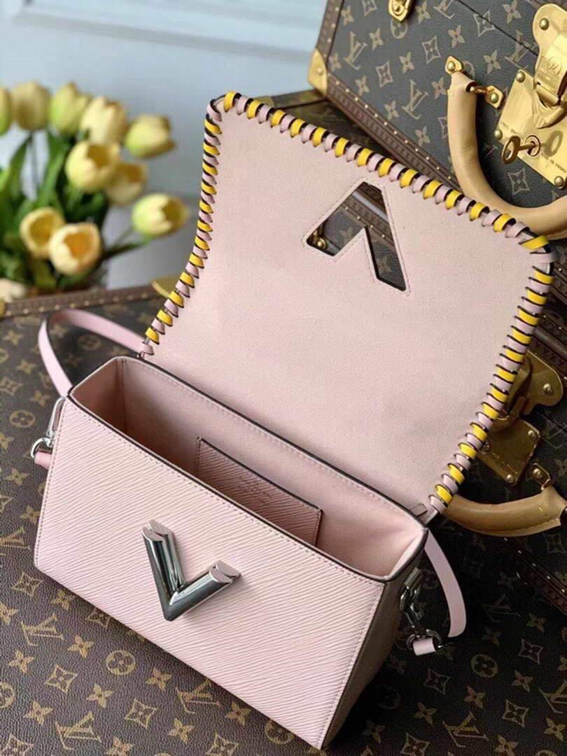 LV M50283 Louis Vuitton Twist MM Bag Pink