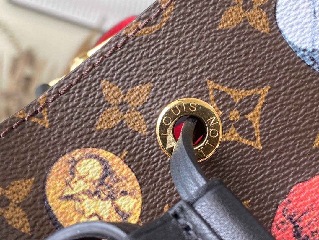 LV M45956 Louis Vuitton NONO MM Bag Monogram Cameo printed canvas