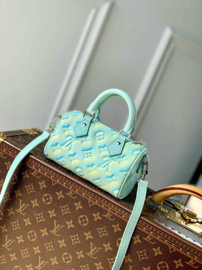 LV M81625 Louis Vuitton Nano Speedy Bag Vert d eau Green