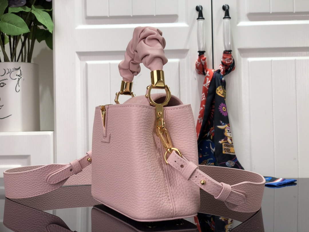 LV M58586 Louis Vuitton Capucines Mini BB Handbag Pink