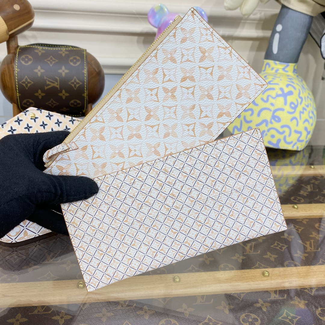 LV M82520 Louis Vuitton Felicie Pochette Monogram Empreinte Bag Beige