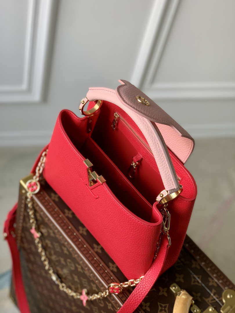 LV M20845 Louis Vuitton Capucines BB Handbag Red