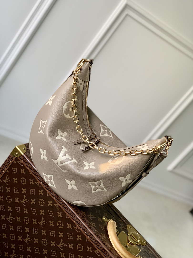 Louis Vuitton LV M46738 Loop Hobo Bag Bicolor Monogram