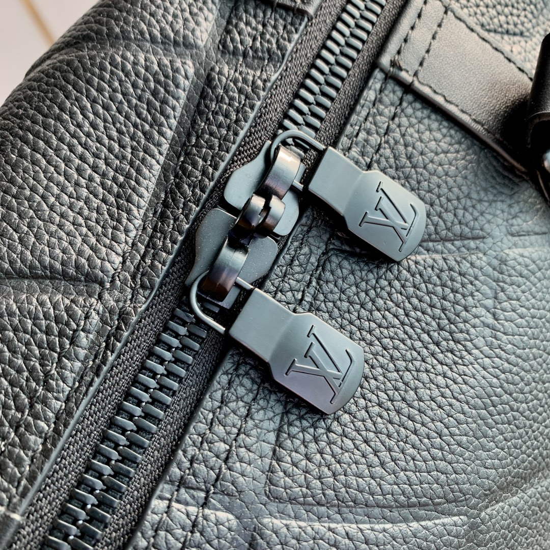 LV M21382 Louis Vuitton Keepall Bandouliere 50 Bag Black