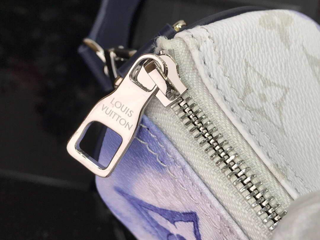 LV M45761 Louis Vuitton Keepall XS Watercolor Blue