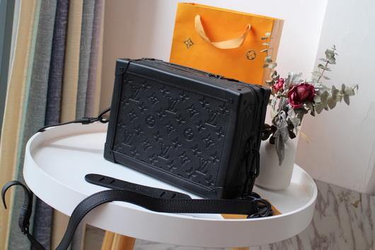 LV M44478 Louis Vuitton Soft Trunk Monogram Black M44730 Bag