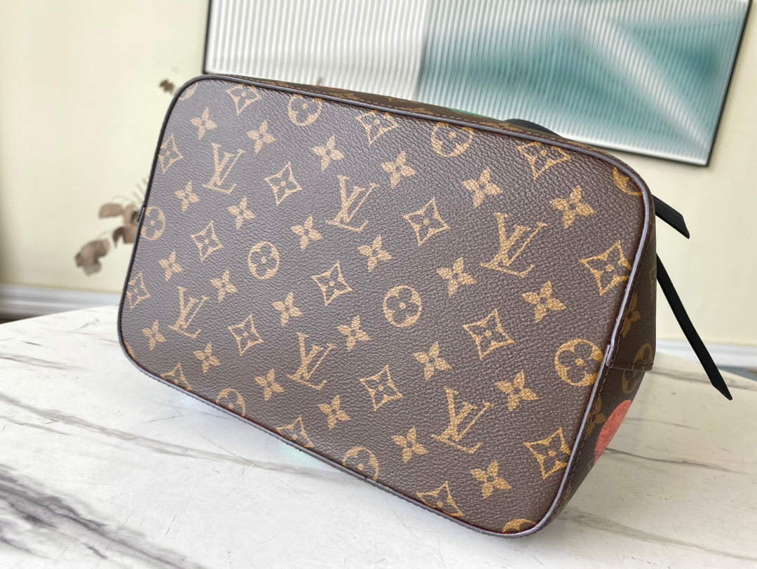 LV M45956 Louis Vuitton NONO MM Bag Monogram Cameo printed canvas