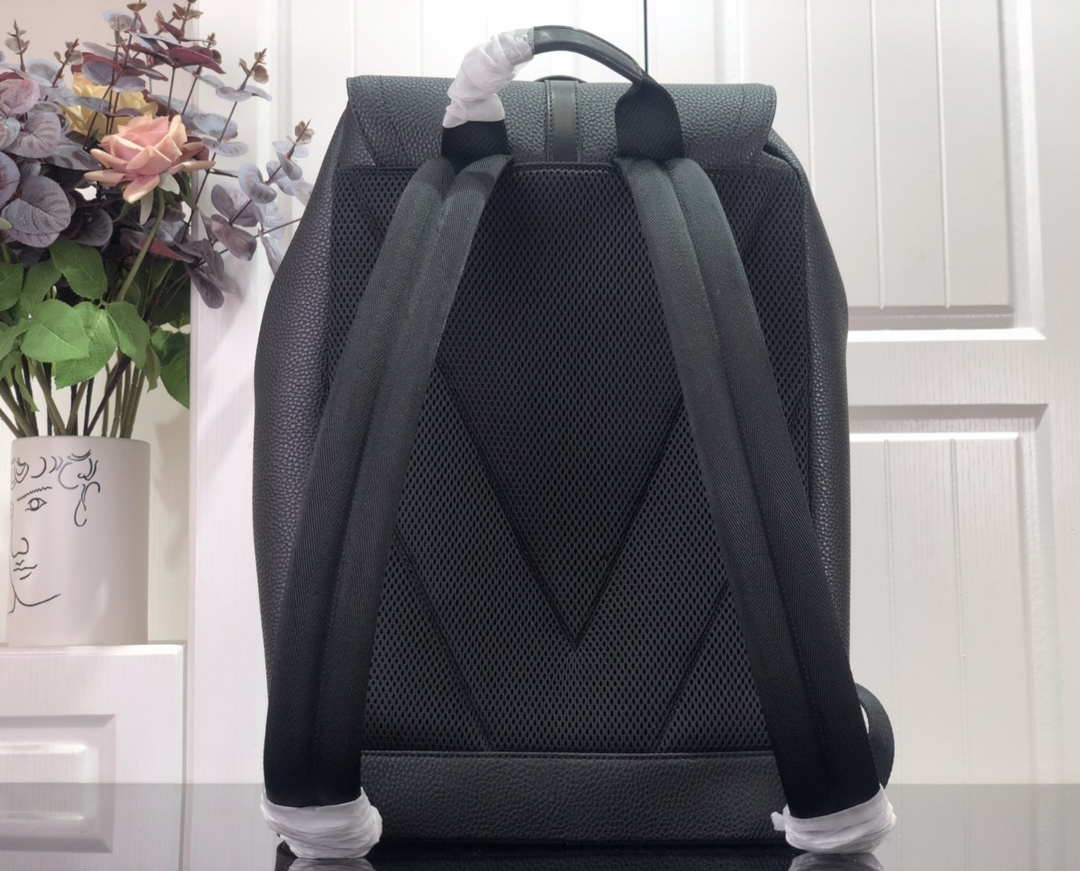 LV M58644 Louis Vuitton Christopher Slim Backpack Black