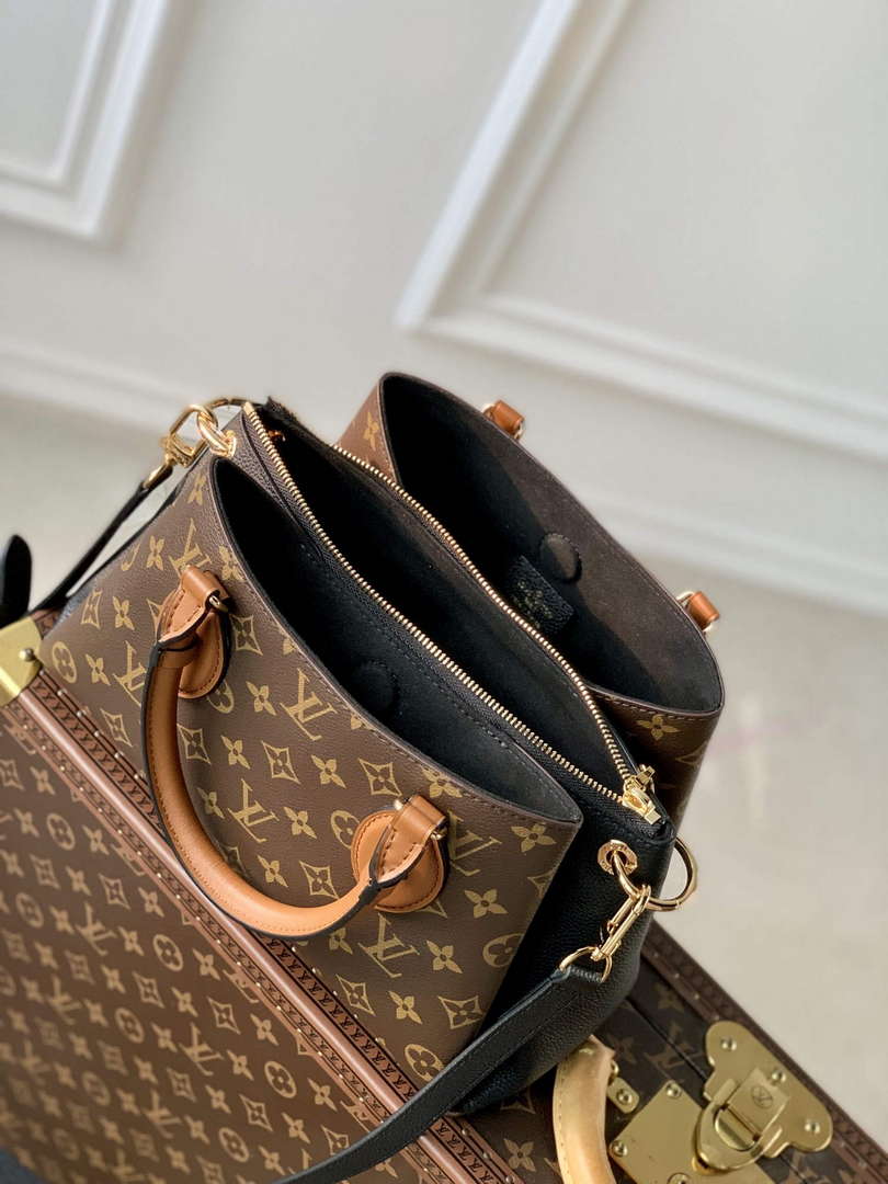 LV M46495 Louis Vuitton Op��ra BB Tote Bag Black