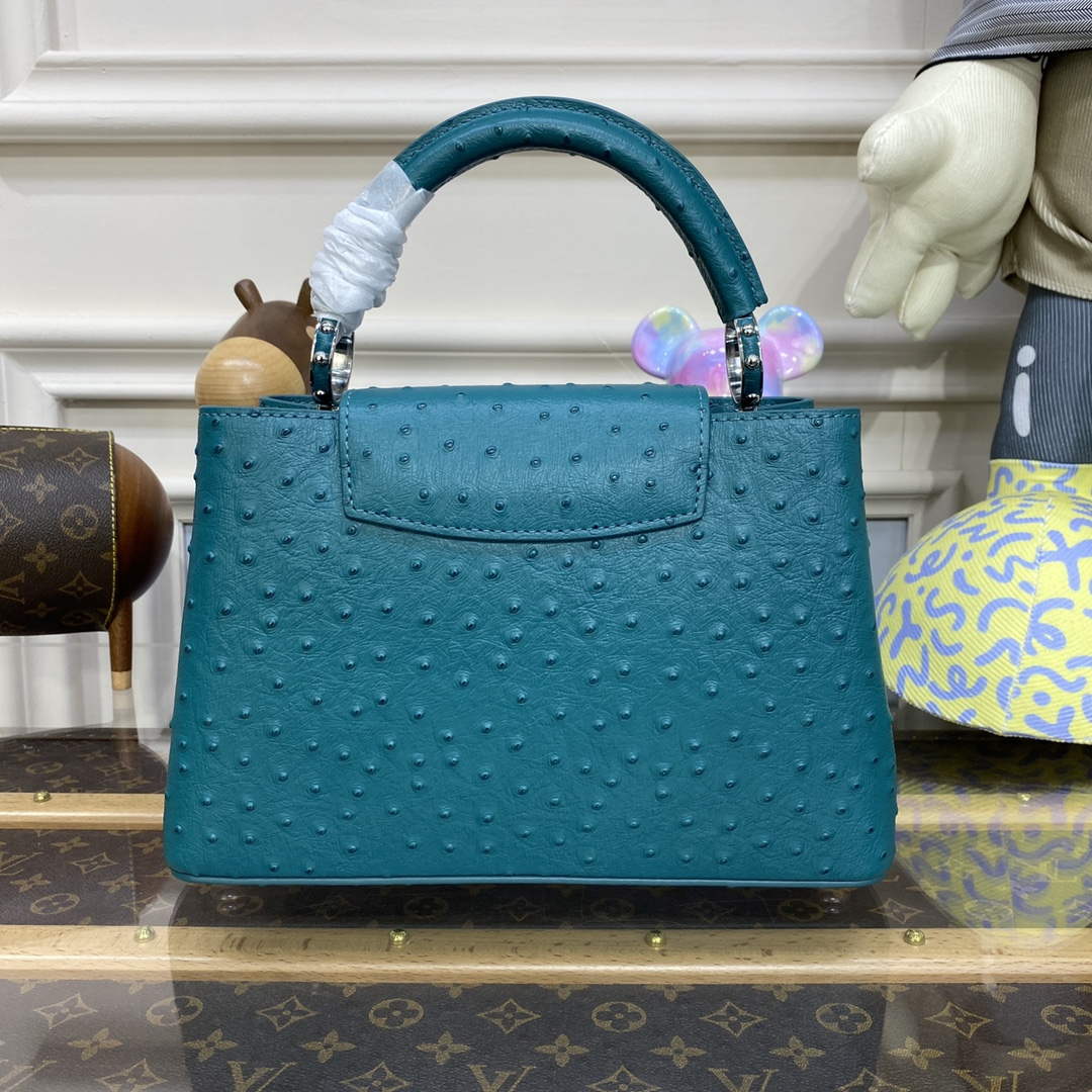 LV N81523 Louis Vuitton Capucines BB Handbag Lake blue