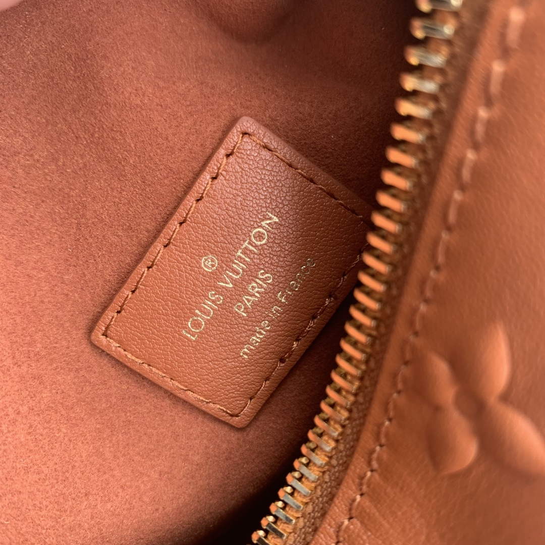 LV M21741 Louis Vuitton Side Trunk PM Bag Tan Brown