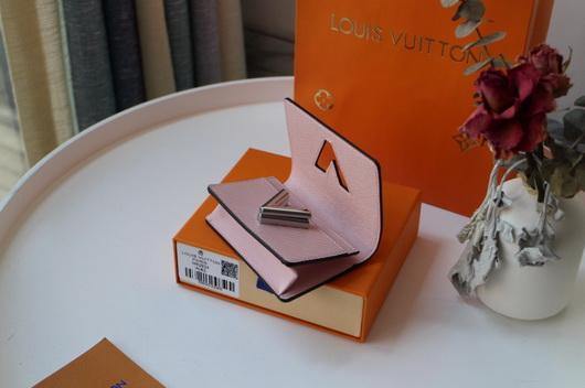 LV M68682 Louis Vuitton Twist Multicartes Wallet Epi Leather Pink