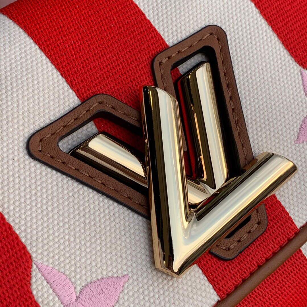LV M57722 Louis Vuitton M57659 Twist PM Other Leather Shoulder Bag Red