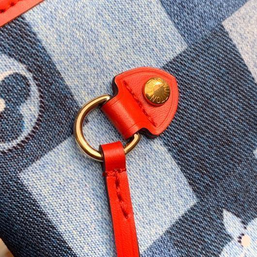 LV M44918 Louis Vuitton Lvxlol Neverfull MM Bag M45201 Monogram Blue