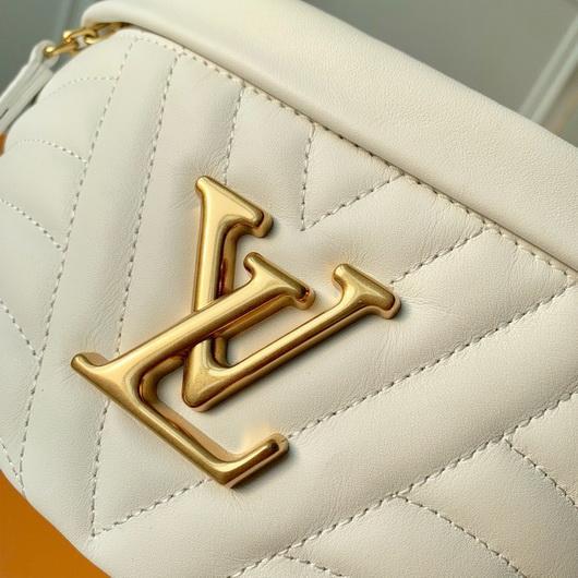 LV M55331 Louis Vuitton New Wave Leather Bumbag M53861 White