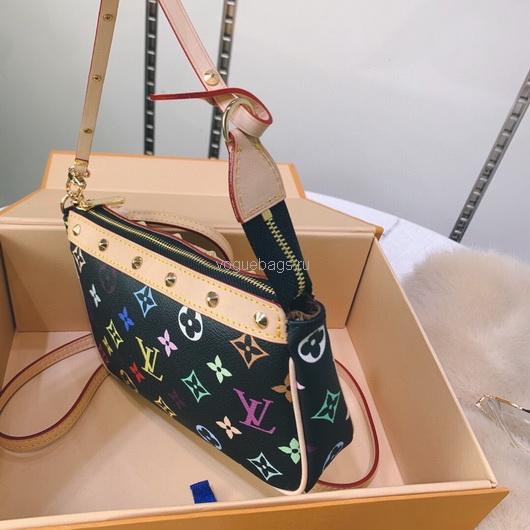 LV M92649 Louis Vuitton Pochette Small Hand Bag in mutlicolor