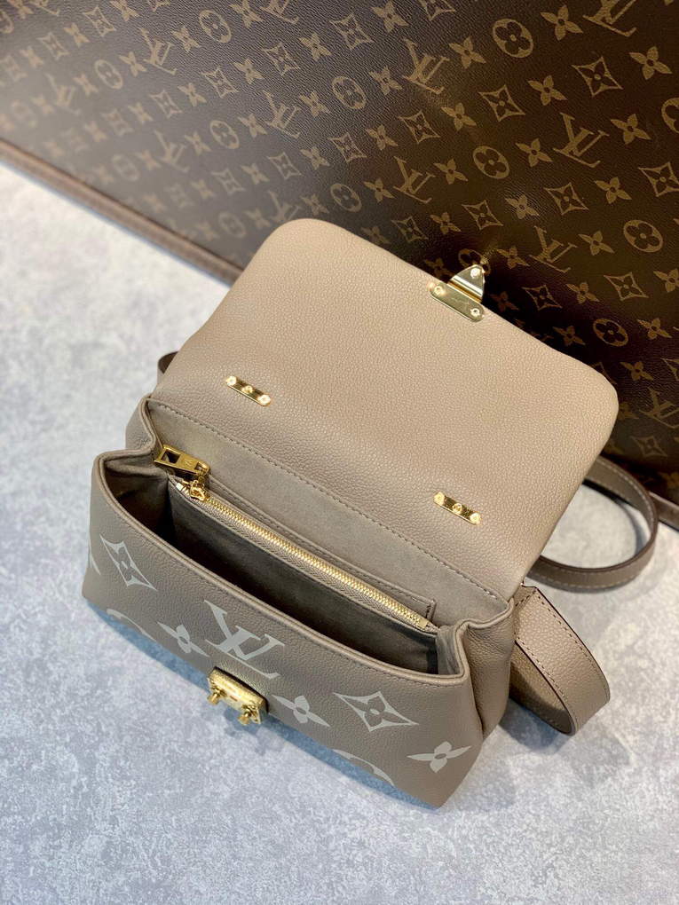 LV M46008 Louis Vuitton Madeleine BB Handbag Monogram Empreinte Leather