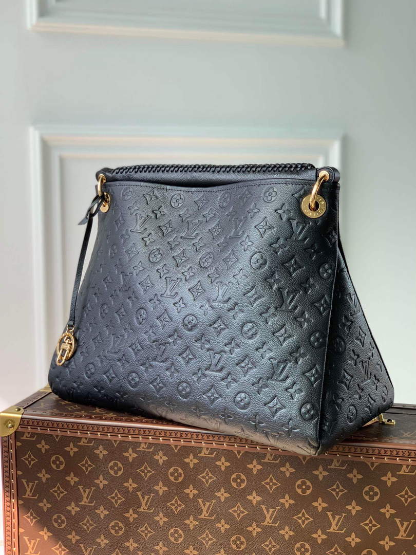 LV M41066 Louis Vuitton Artsy MM Handbag Black Brown