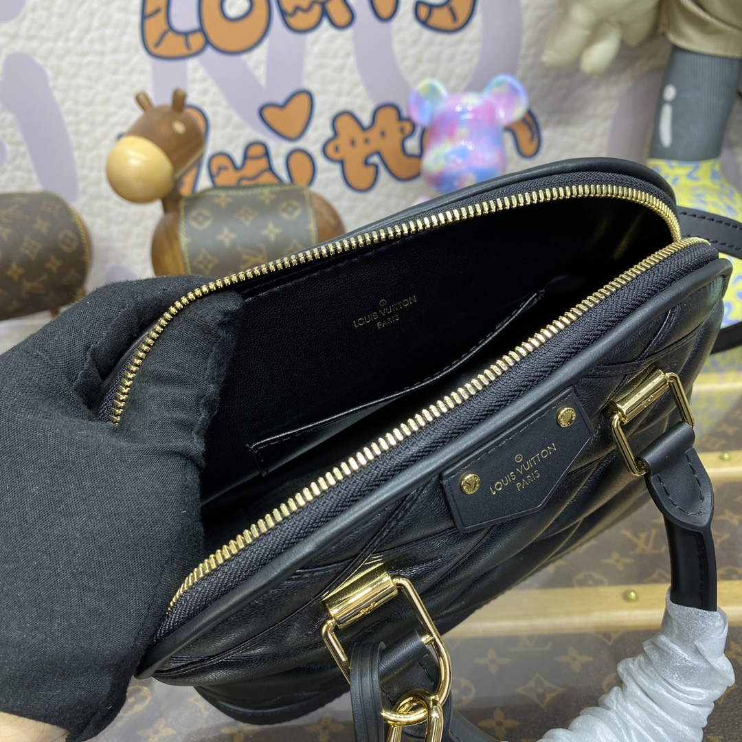 LV M23666 Louis Vuitton Alma BB Bag Black