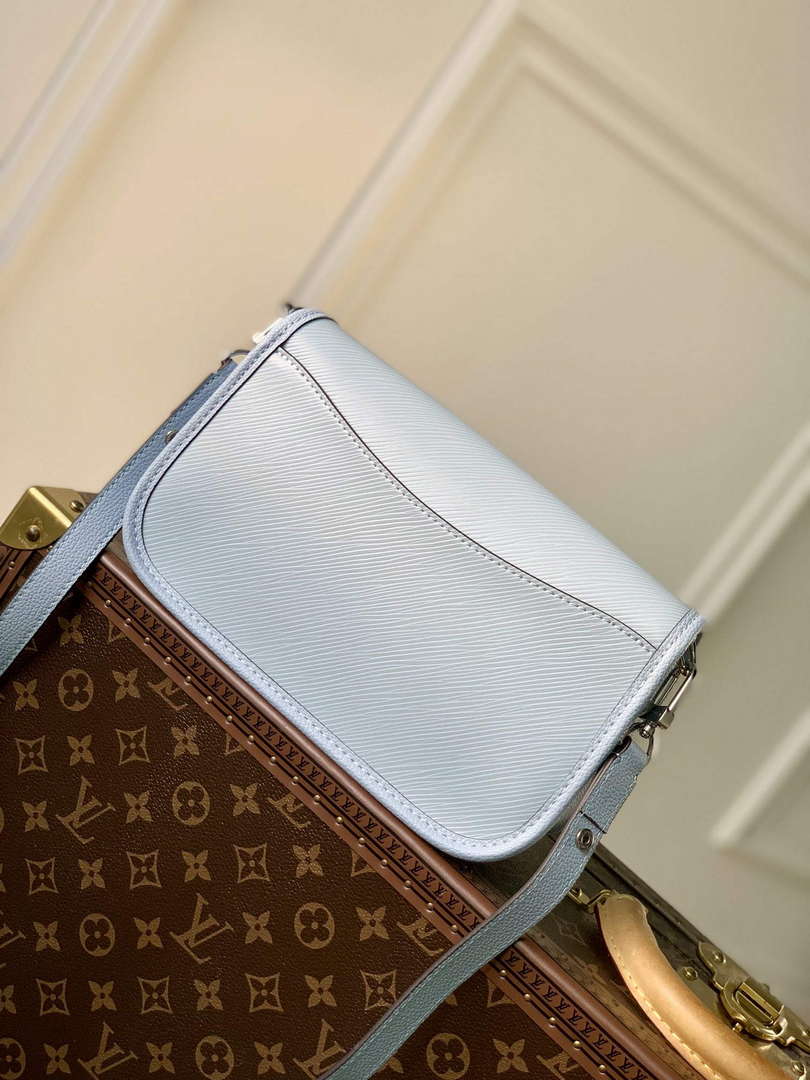 LV M59461 Louis Vuitton Buci Handbag Epi Leather Cloud Blue