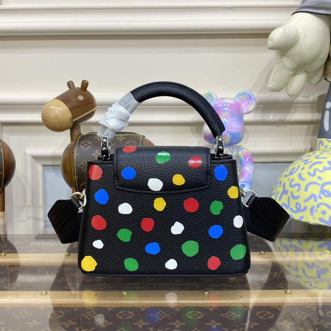 LV M21663 Louis Vuitton LV x YK Capucines Mini Bag Black