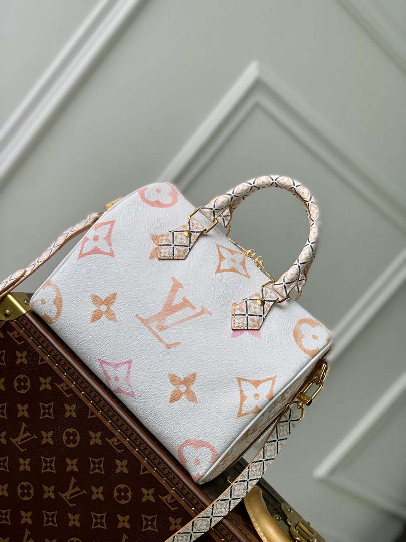 LV M22987 Louis Vuitton Speedy Bandouli��re 25 Handbag Beige