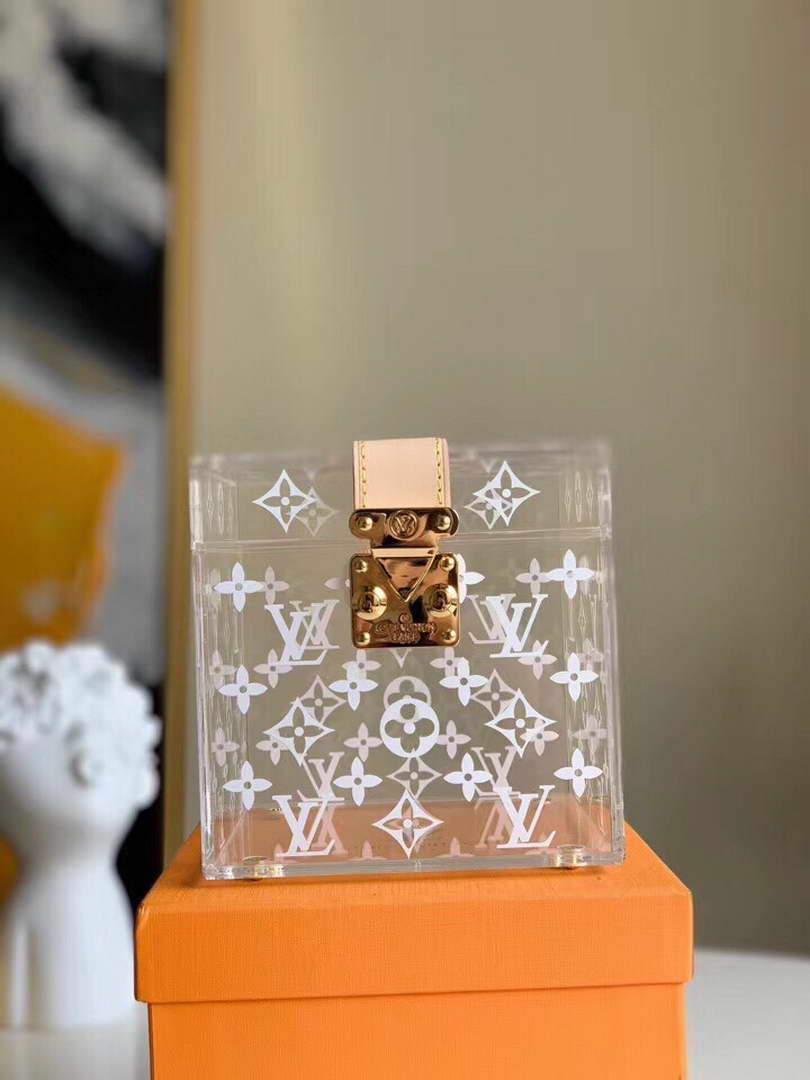 LV GI0481 Louis Vuitton Plexiglass Jewelry Cube Scott Box