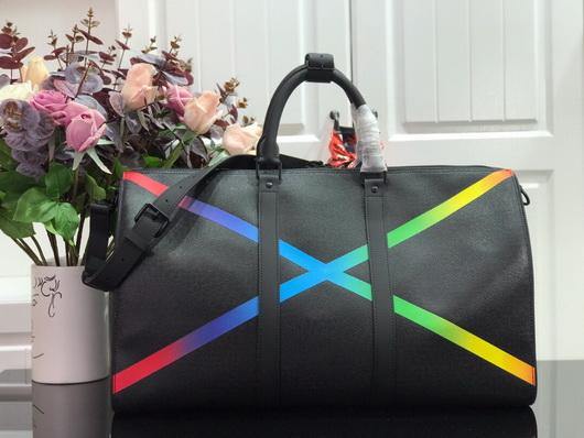 LV M30345 Louis vuitton Keepall bandouliere 50 other leathers Black