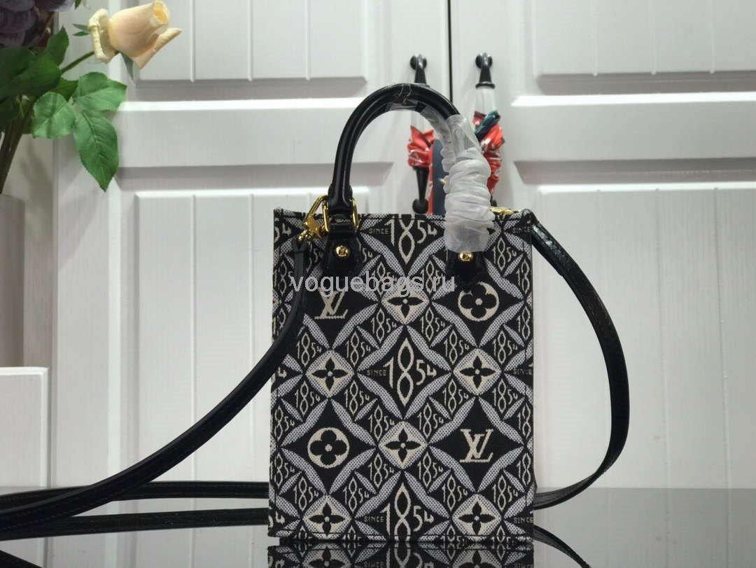 LV M69846 Louis Vuitton Since 1854 Petit Sac Plat Bag Bordeaux Gray