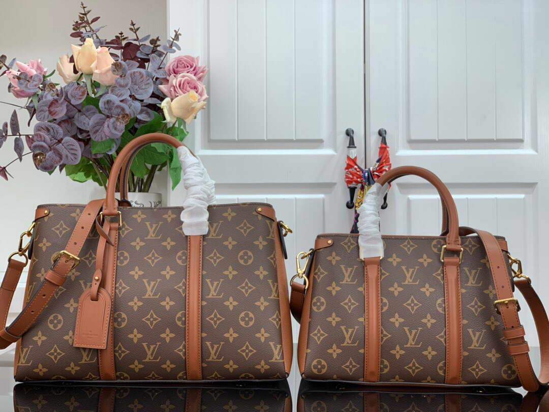 LV M44898 Louis Vuitton Soufflot BB Bag M44817 Monogram Canvas Brown