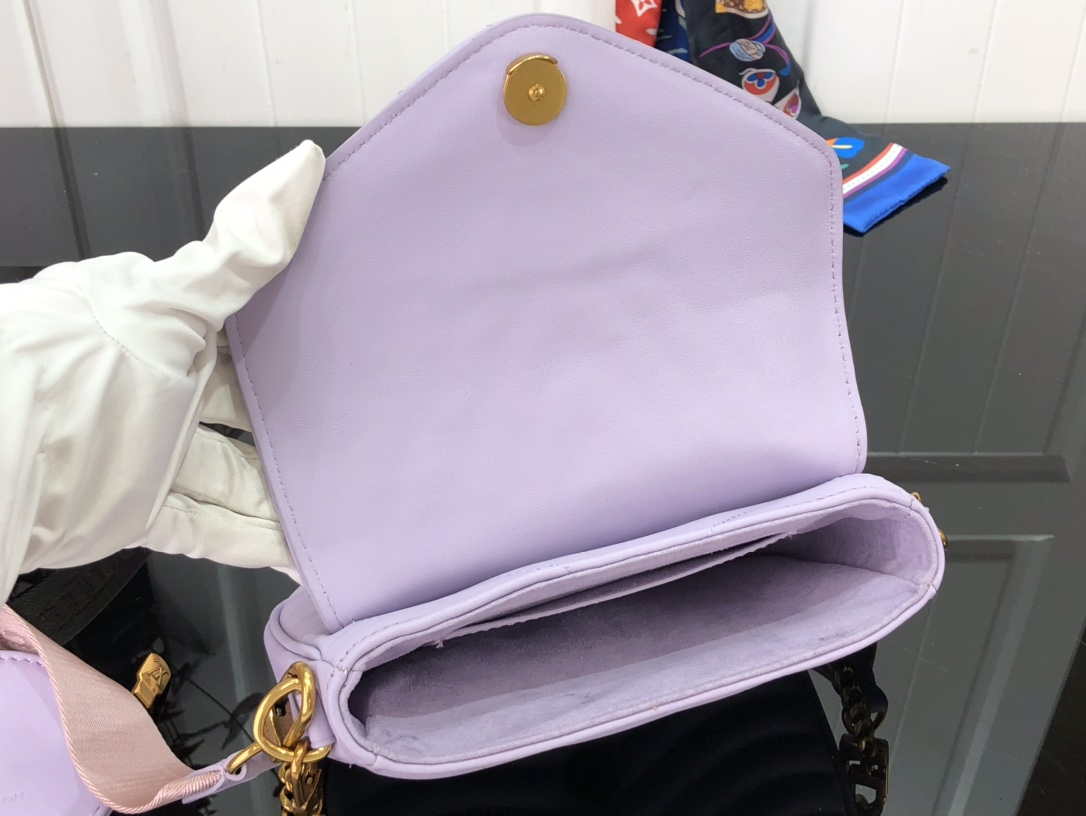 LV M56466 Louis Vuitton New Wave Multi-Pochette Leather M56461 Purple