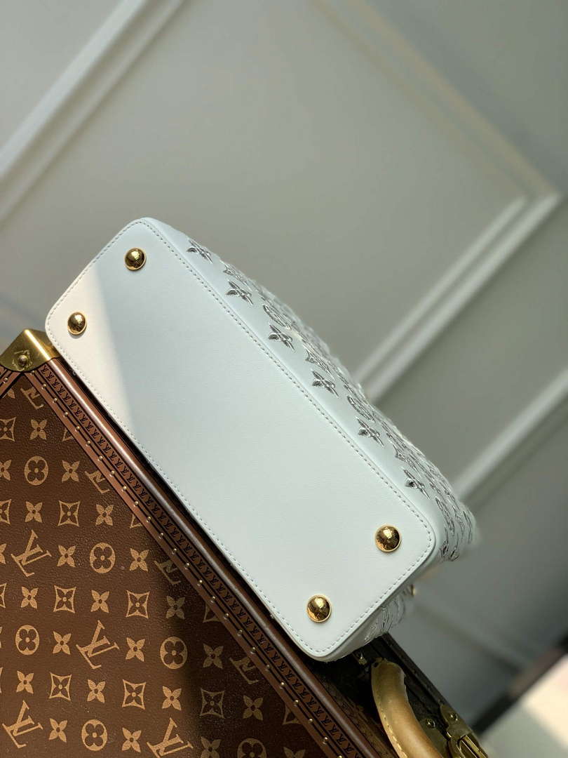 LV M22863 Louis Vuitton Capucines MM Handbag White