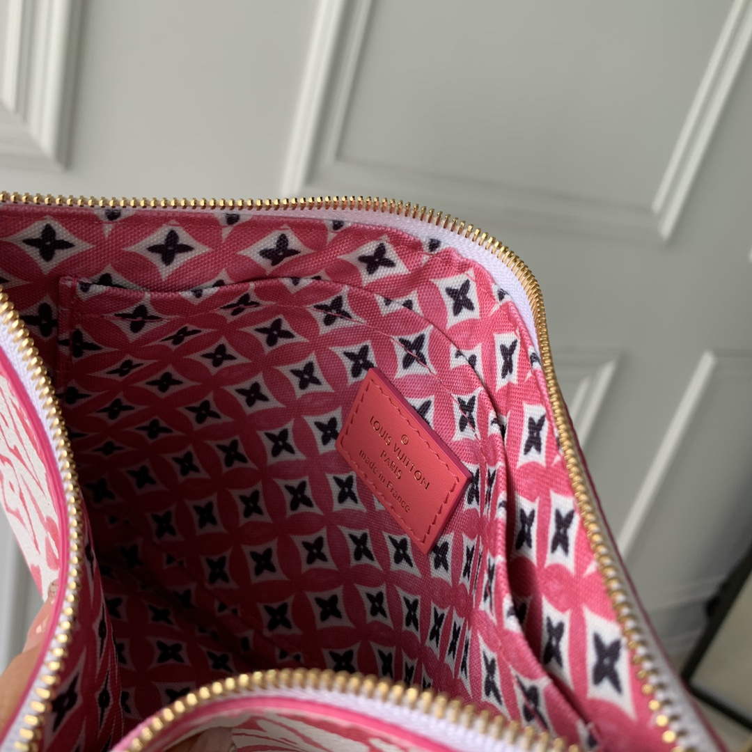 LV M22980 Louis Vuitton Neverfull MM Tote Bag Pink