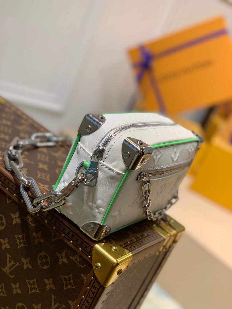 LV M44480 Louis Vuitton Mini Soft Trunk Monogram White M44735 M55702 Bag