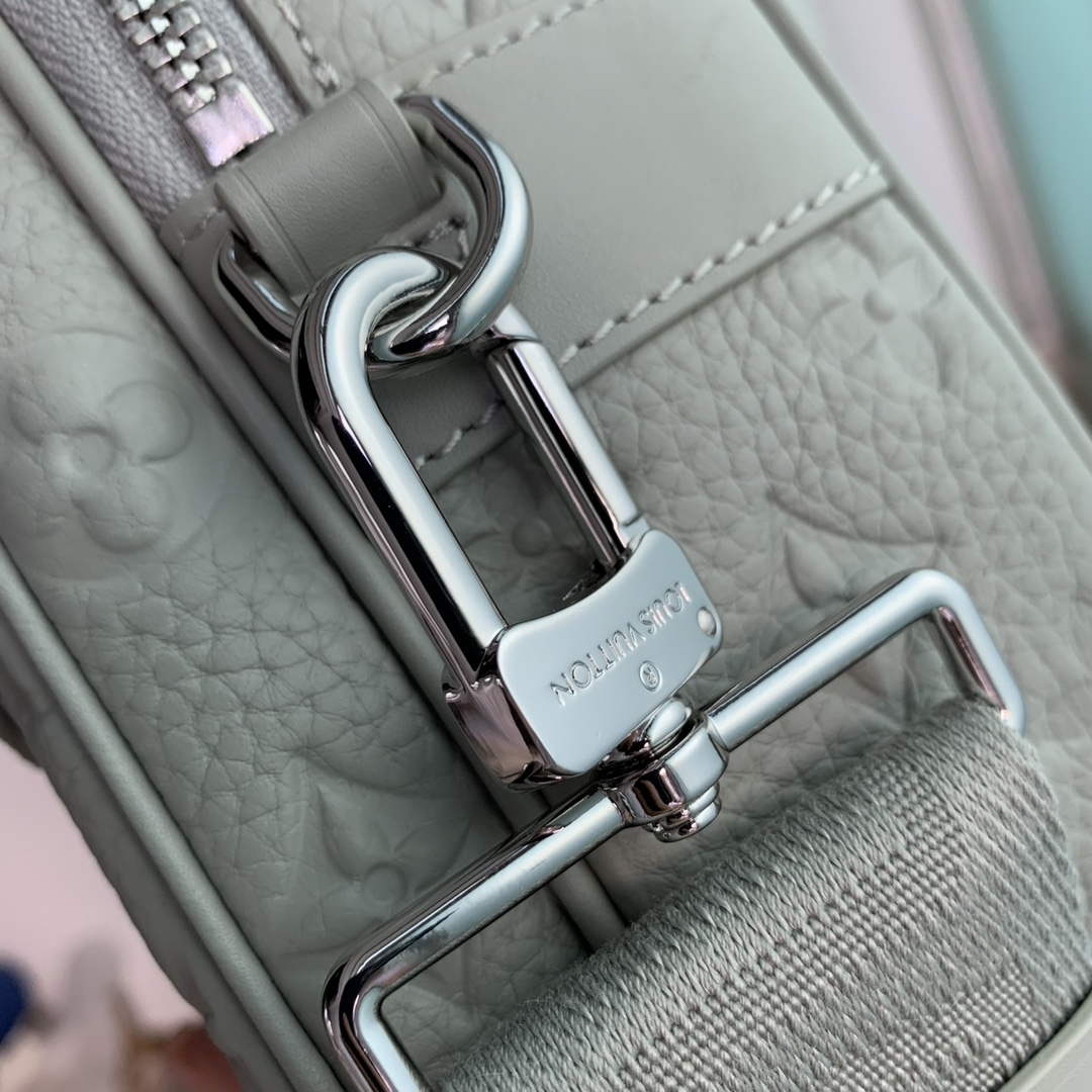 LV M23152 Louis Vuitton S-Lock Messenger Bag Mineral Gray