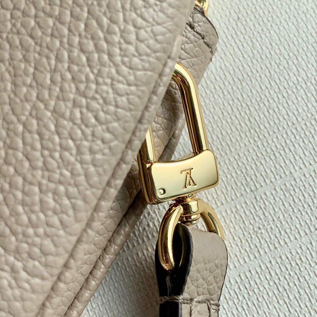 LV M69203 Louis Vuitton Double Zip Pochette Monogram Gray